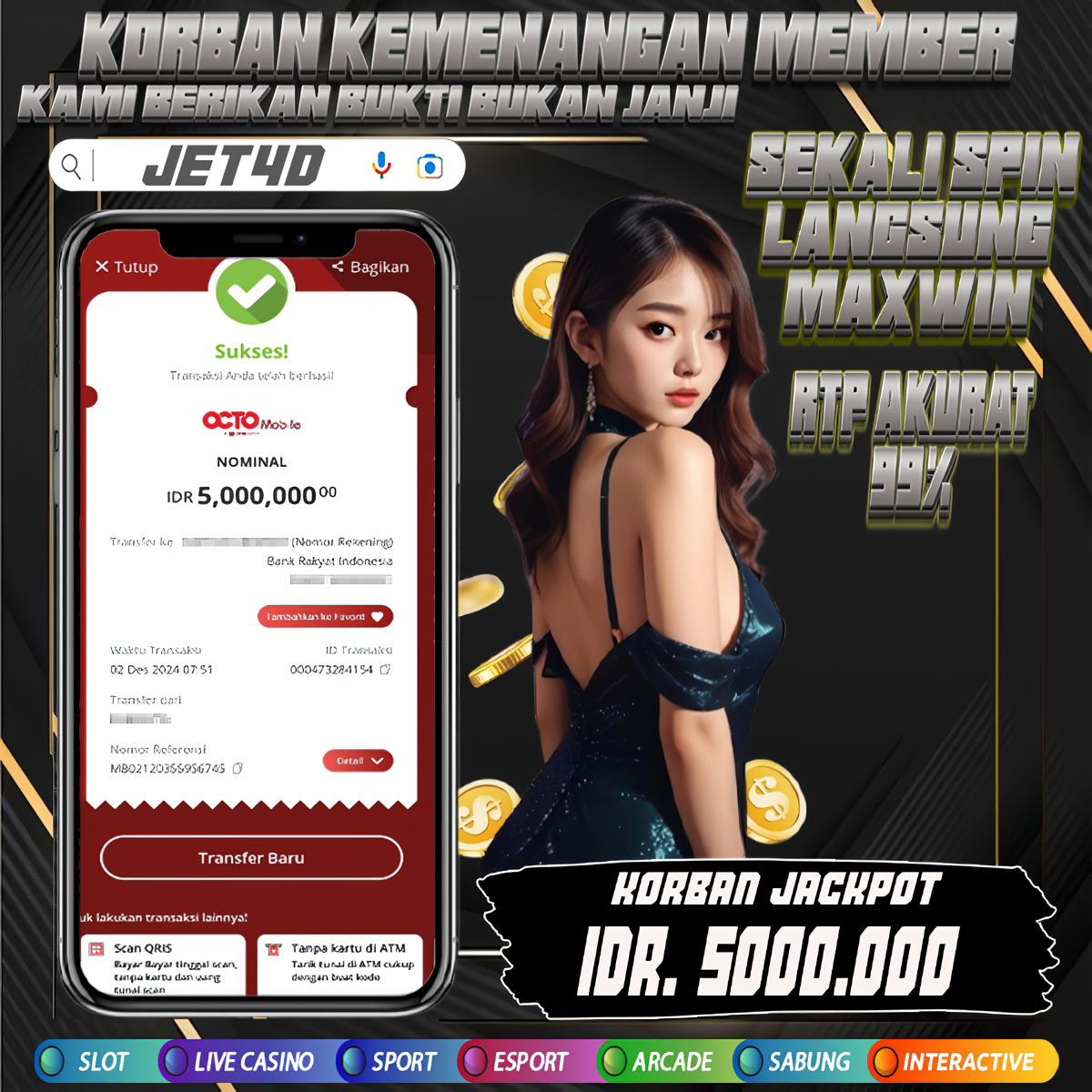 BUKTI JACKPOT MEMBER