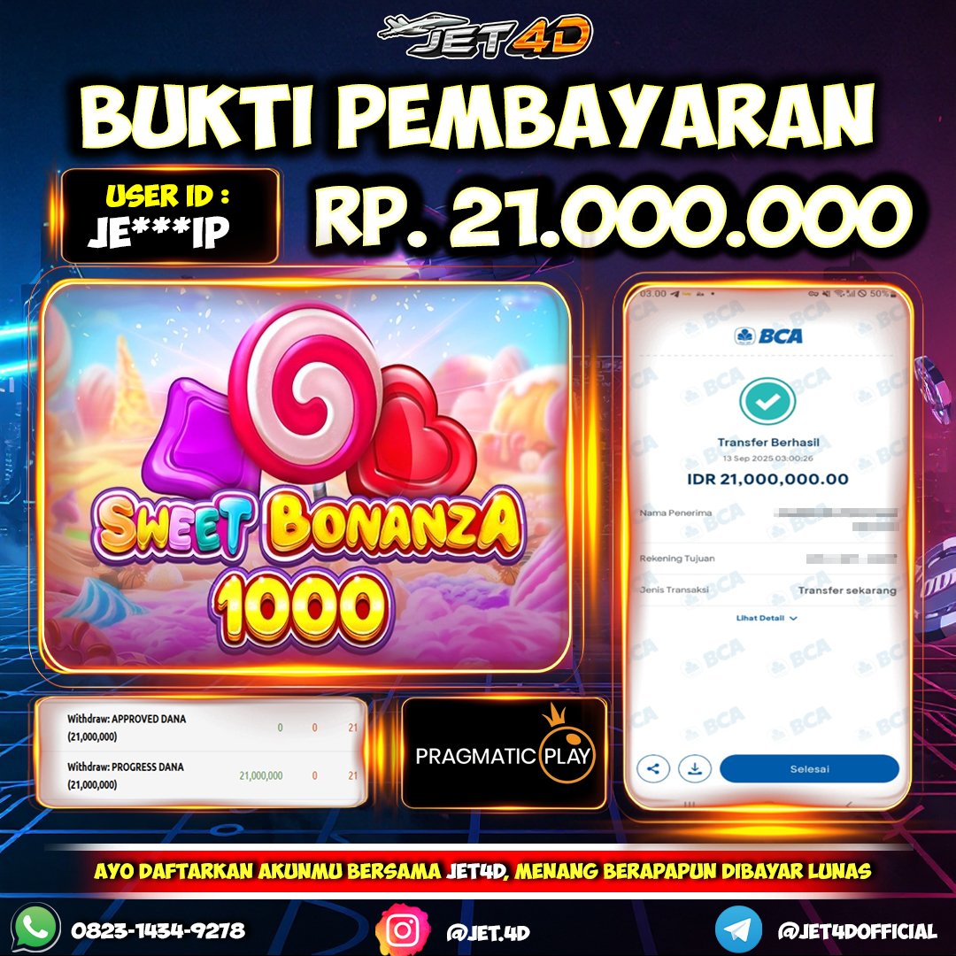 JET4D slot Sweet Bonanza 1000