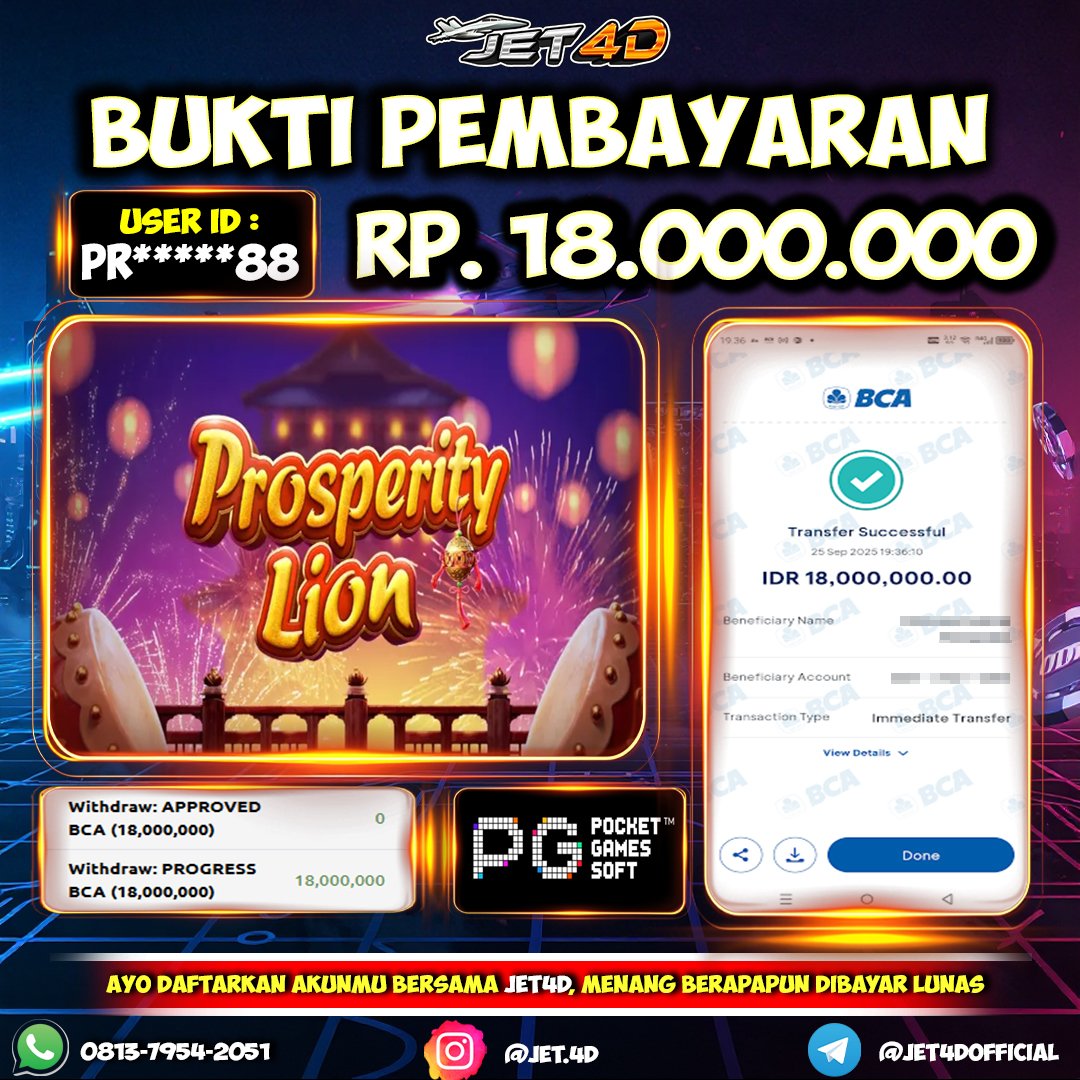 JET4D Slot Prosperity Lion