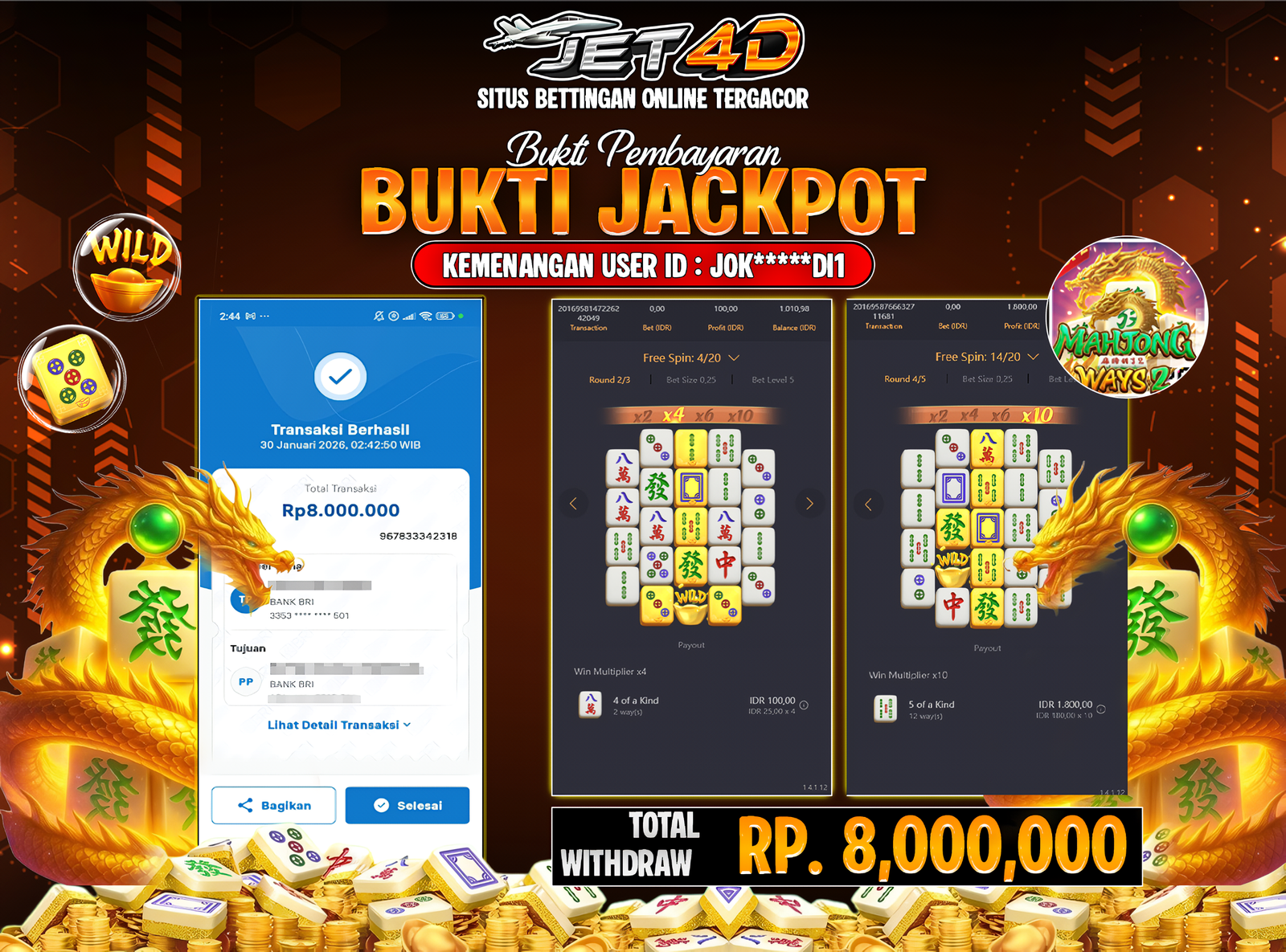 JET4D MAHJONG WAYS 2