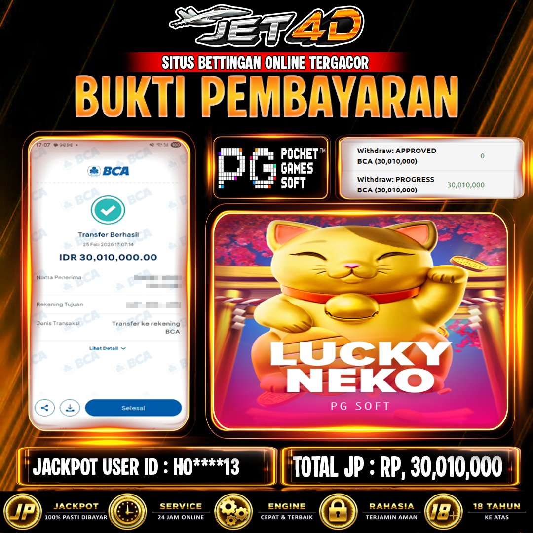 JET4D JACKPOT SLOT LUCKY NEKO