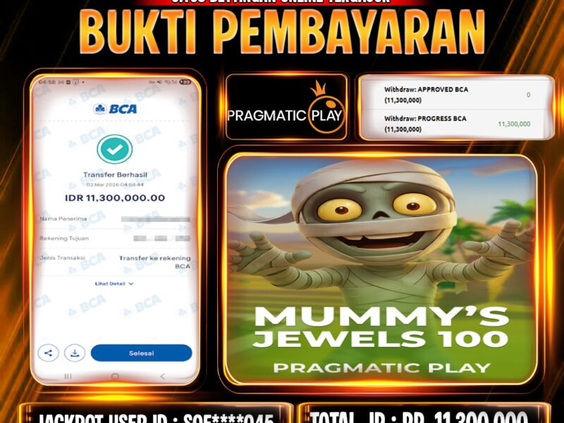 JET4D KEMENANGAN Mummy’s Jewels 100
