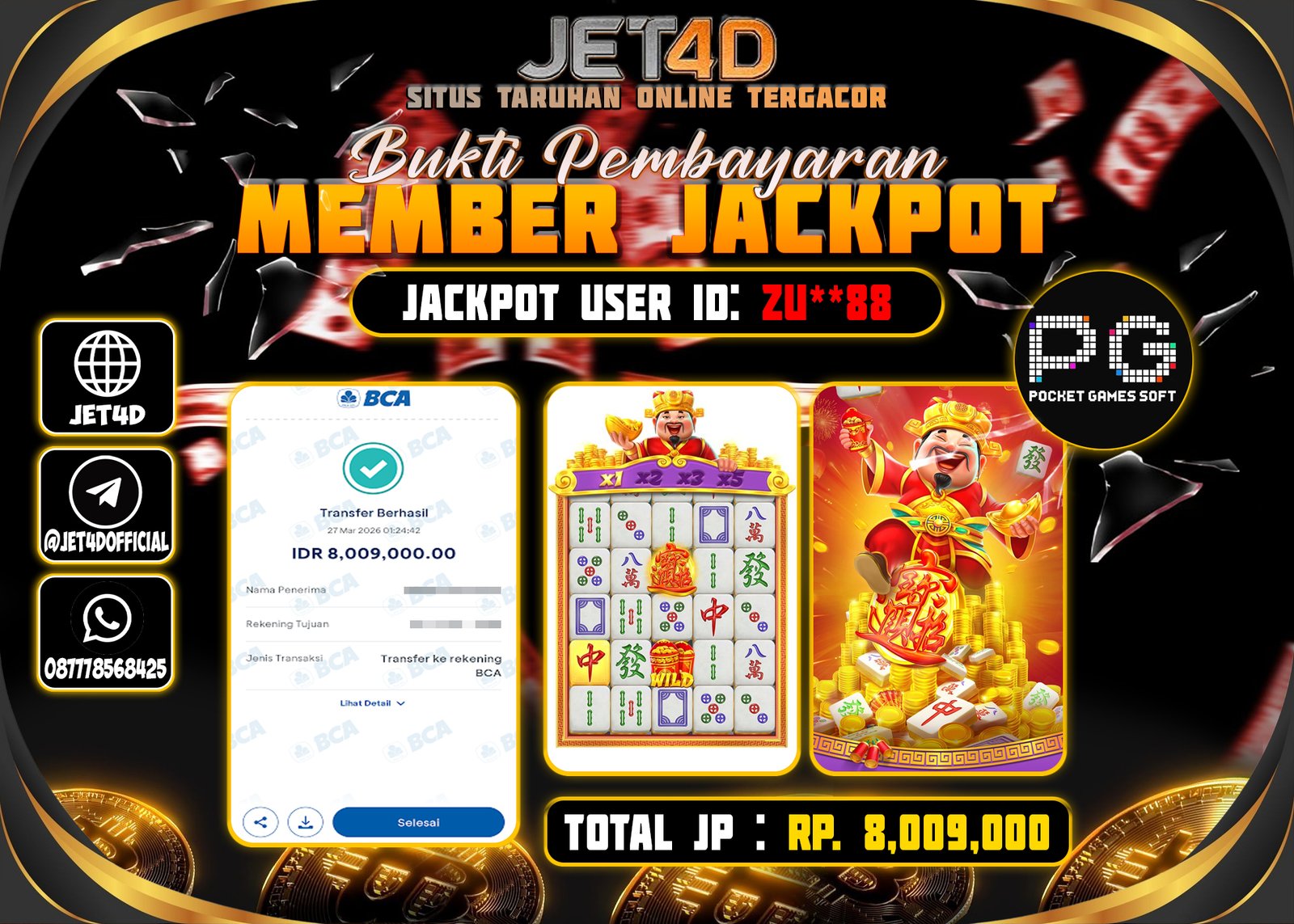 JET4D MAHJONG WINS "GONG XI FA CAI"