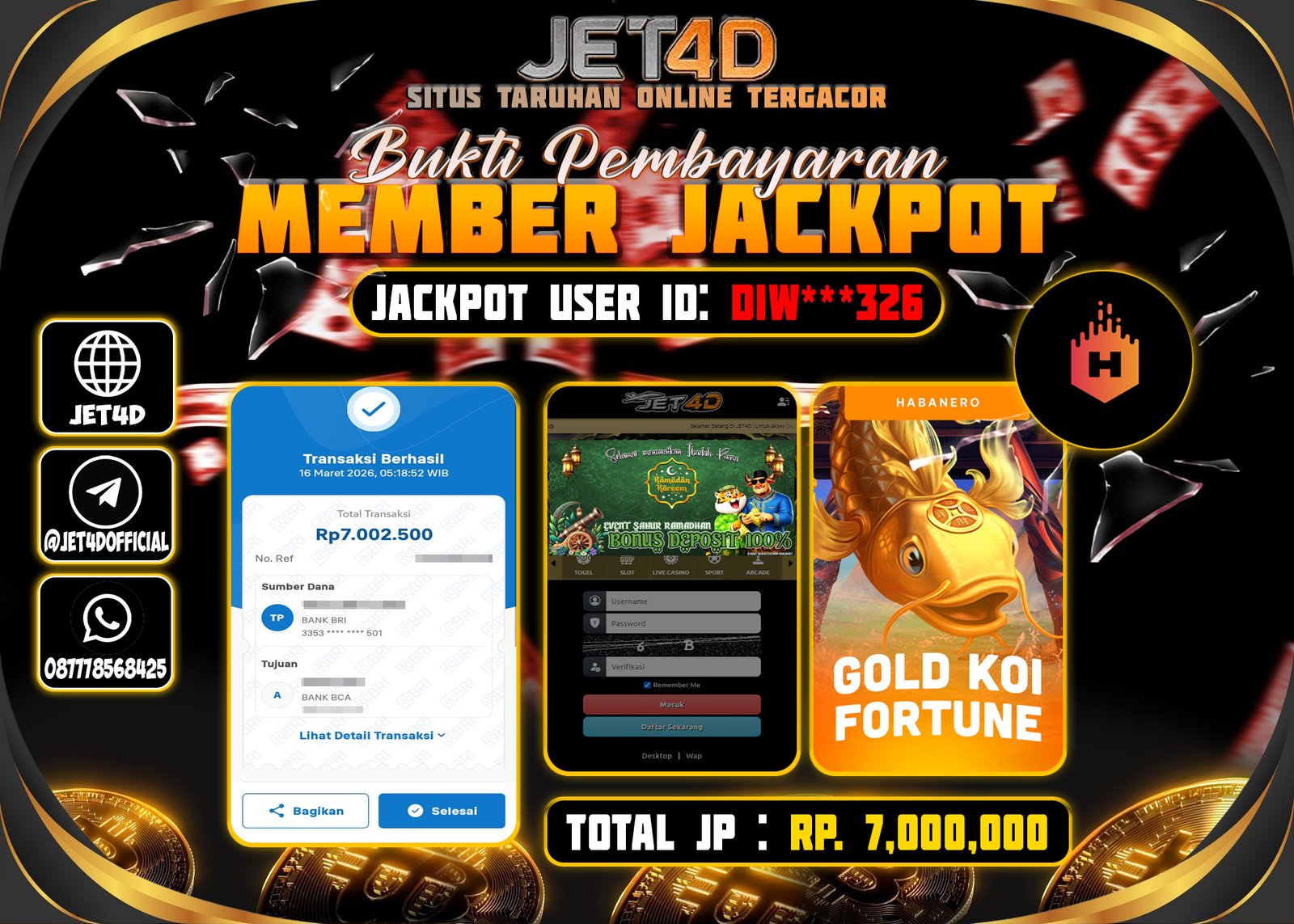 JET4D GOLD KOI FORTUNE