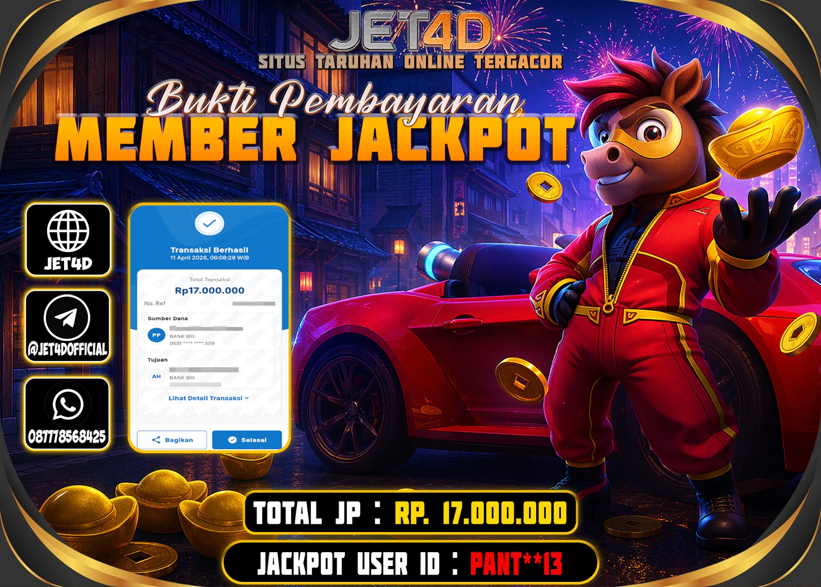 JET4D fORTUNE HORSE “KUDA HOKI, CUAN LAGI