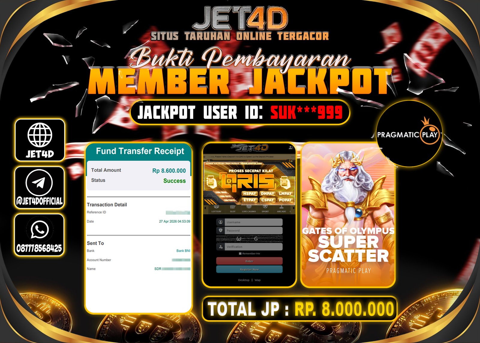 JET4D GATES OF OLYMPUS SUPER SCATTER
