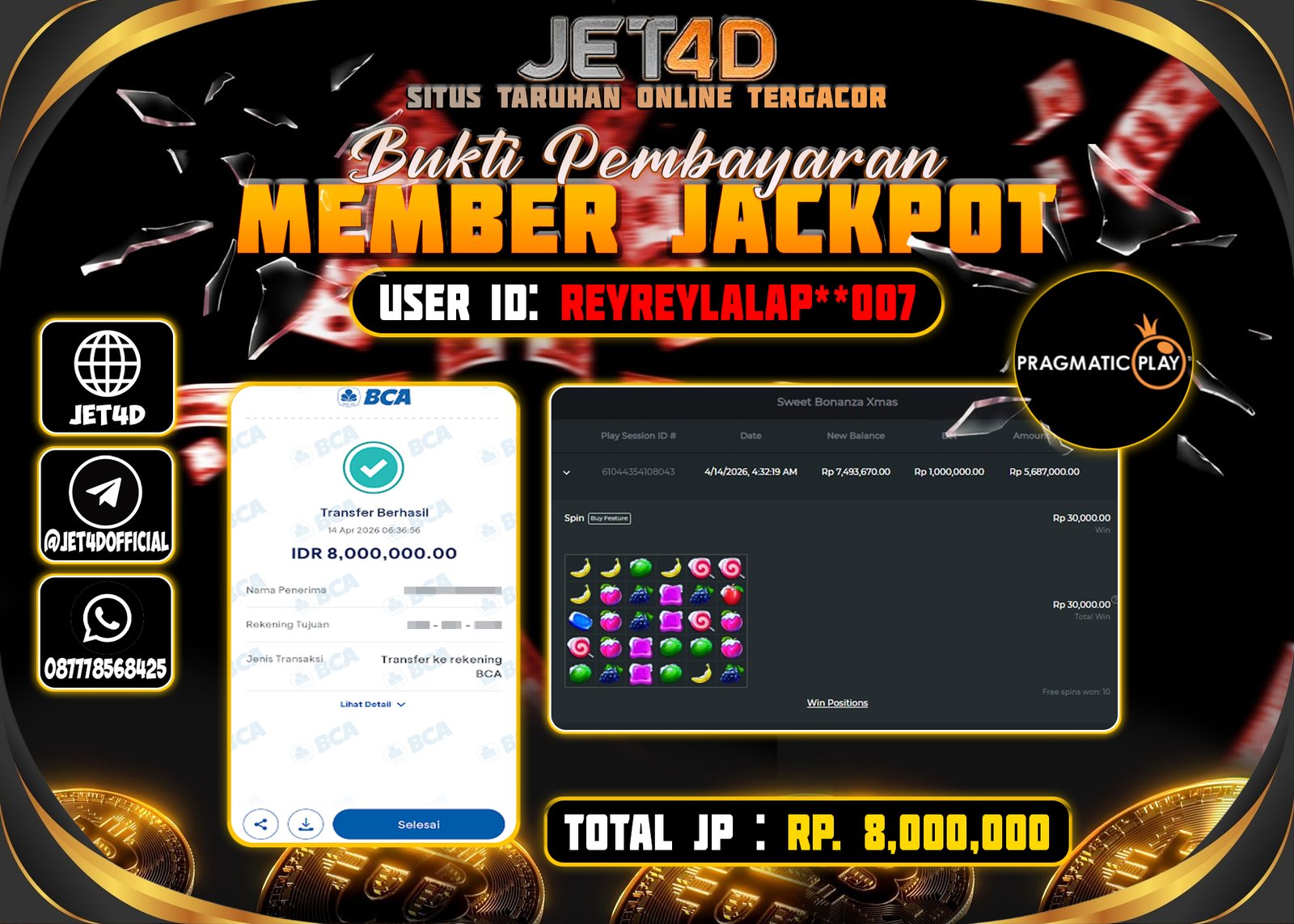 JET4D SWEET BONANZA XMAS