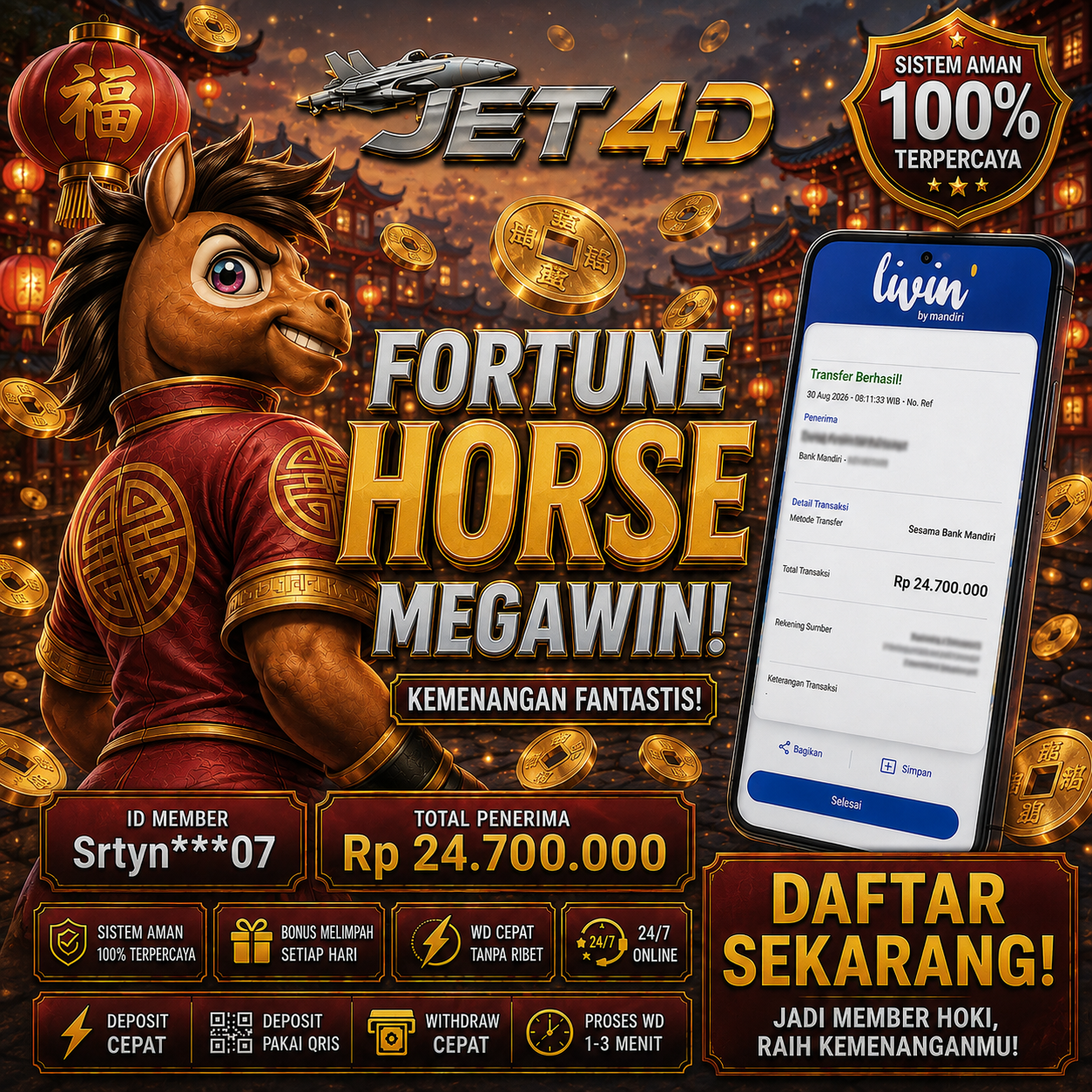 JET4D FORTUNE HORSE