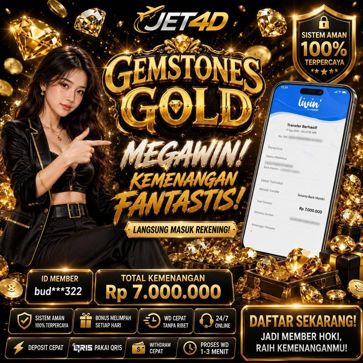 JET4D GEMSTONES GOLD
