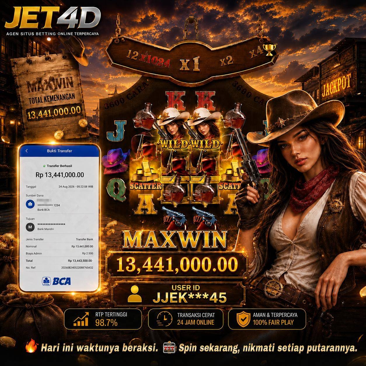 JET4D WILD BOUNTY SHOWDOWN