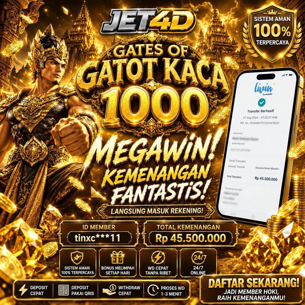 JET4D GATES OF GATOT KACA 1000