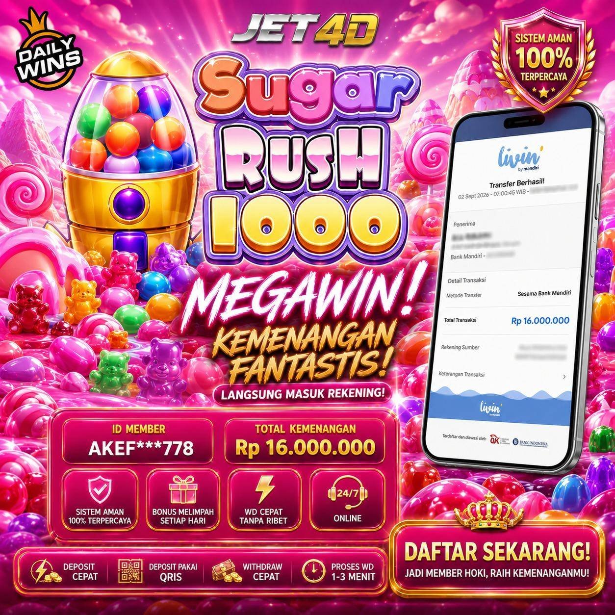 JET4D SUGAR RUSH 1000